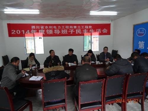 王裕明參加三處2014年度領(lǐng)導(dǎo)班子民主生活會(huì) 