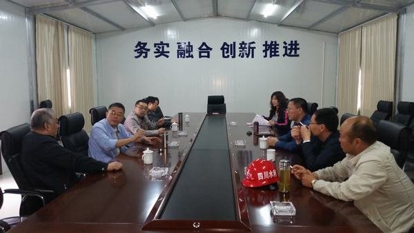 都江堰市建行行長肖峰一行到我局龍頭山水電站項目考察