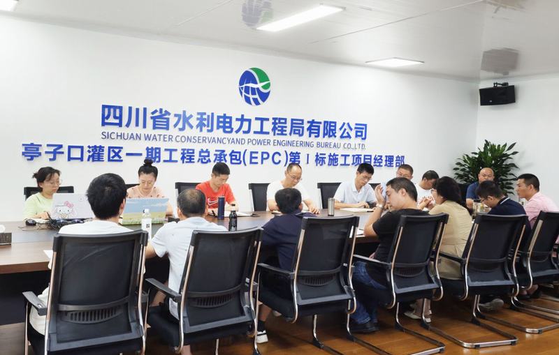 汪輝德一行到亭子口項目調(diào)研指導(dǎo)工作