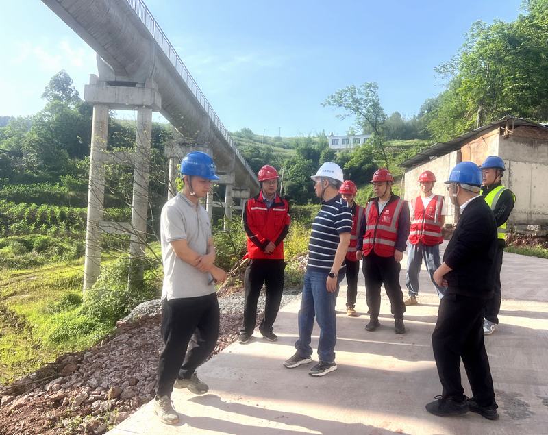 代勇到向家壩渠首管理站及渠首管轄區域檢查運維工作